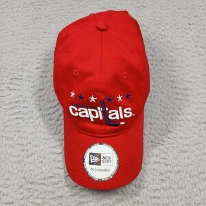 Washington Capitals Hat Cap Strap Back Red NHL Hockey One Size New Era Mens